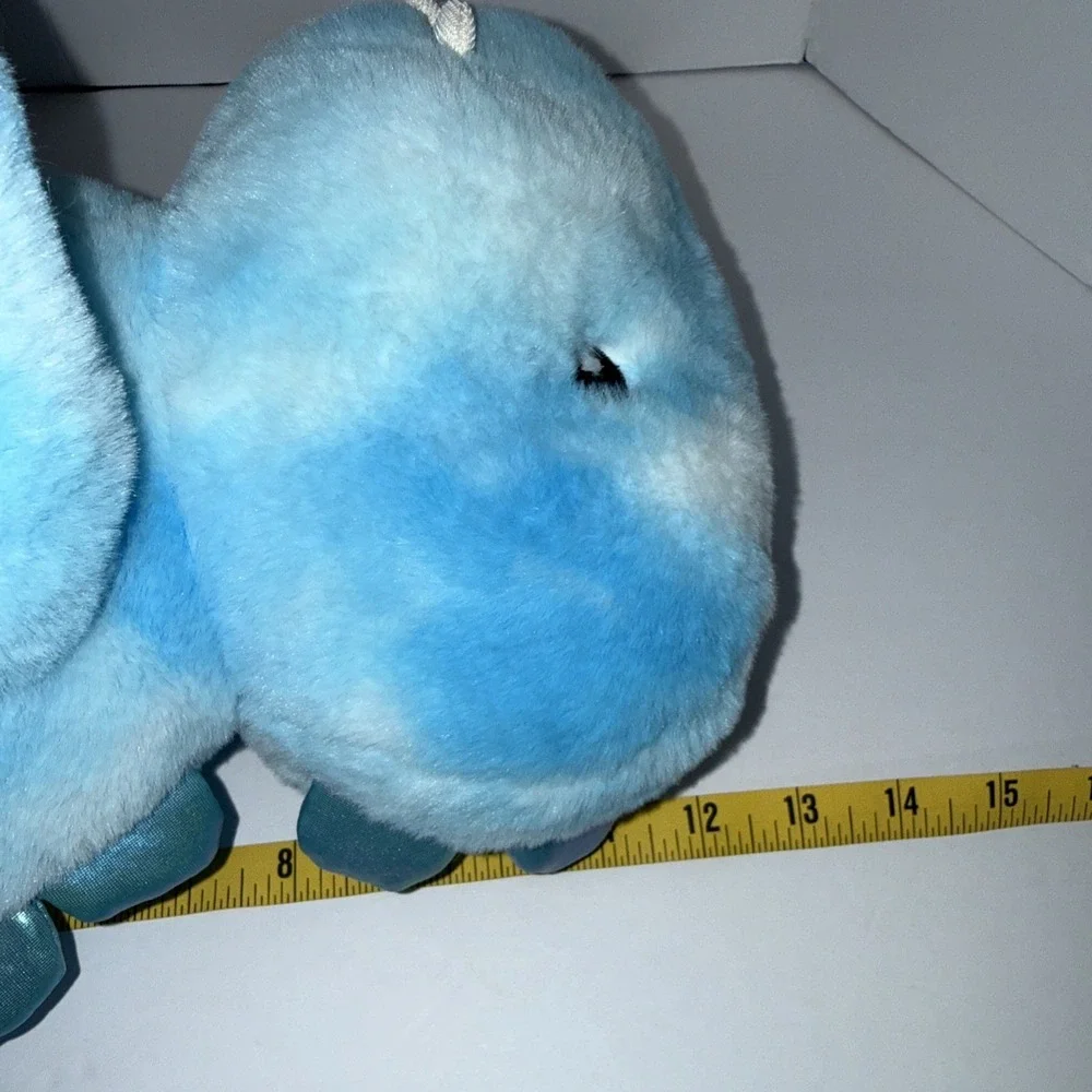 FAO Schwarz‎ Glow Brights Blue Dinosaur Plush 12